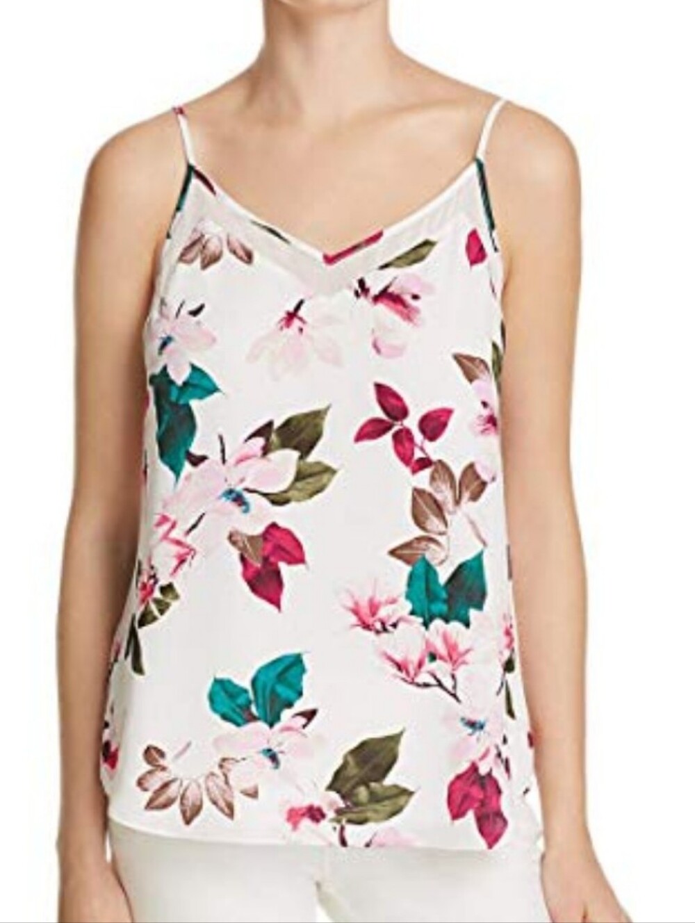 1.STATE Floral Deep Vneck Cami